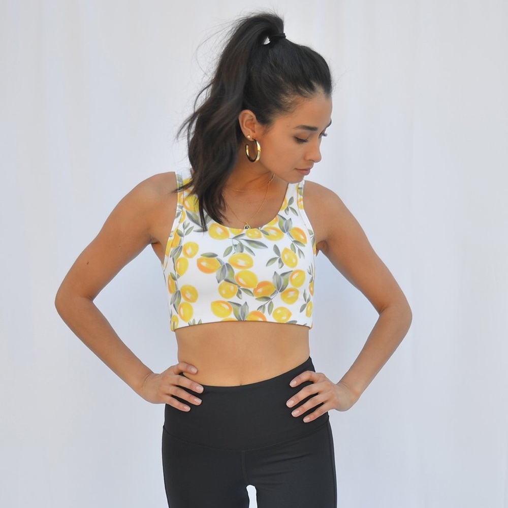 Strut This Cosmo Lemoncello Sports Bra